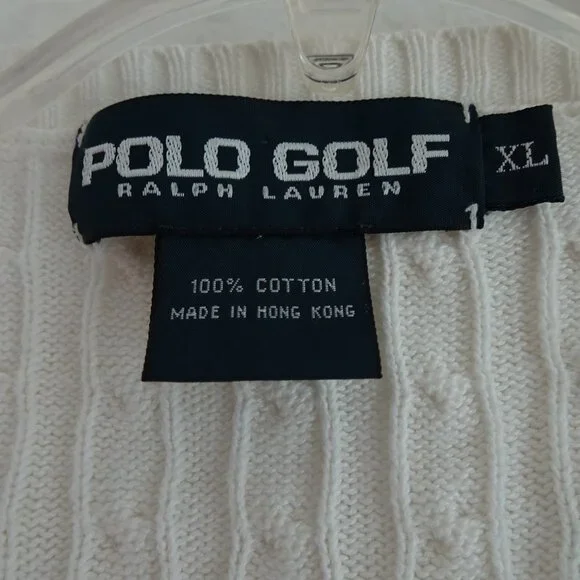 Polo Golf 1999 RYDER CUP Country Club Embroidered Sweater Vest Men's Size XL
